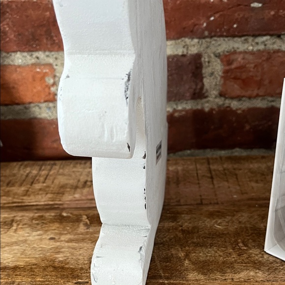 White Bunny Figurine with Floral Accent - Picture 6 of 14